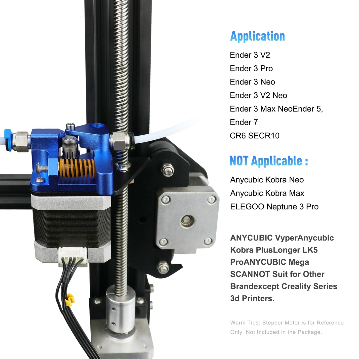 Haldis 3D Dual Gear Extruder, Upgraded Aluminum Alloy Block Bowden Extruder 1.75mm Filament Dual Drive Feed for Creality CR-10S CR10S PRO Ender-3 Ender 3PRO Ender 5 - WoodArtSupply