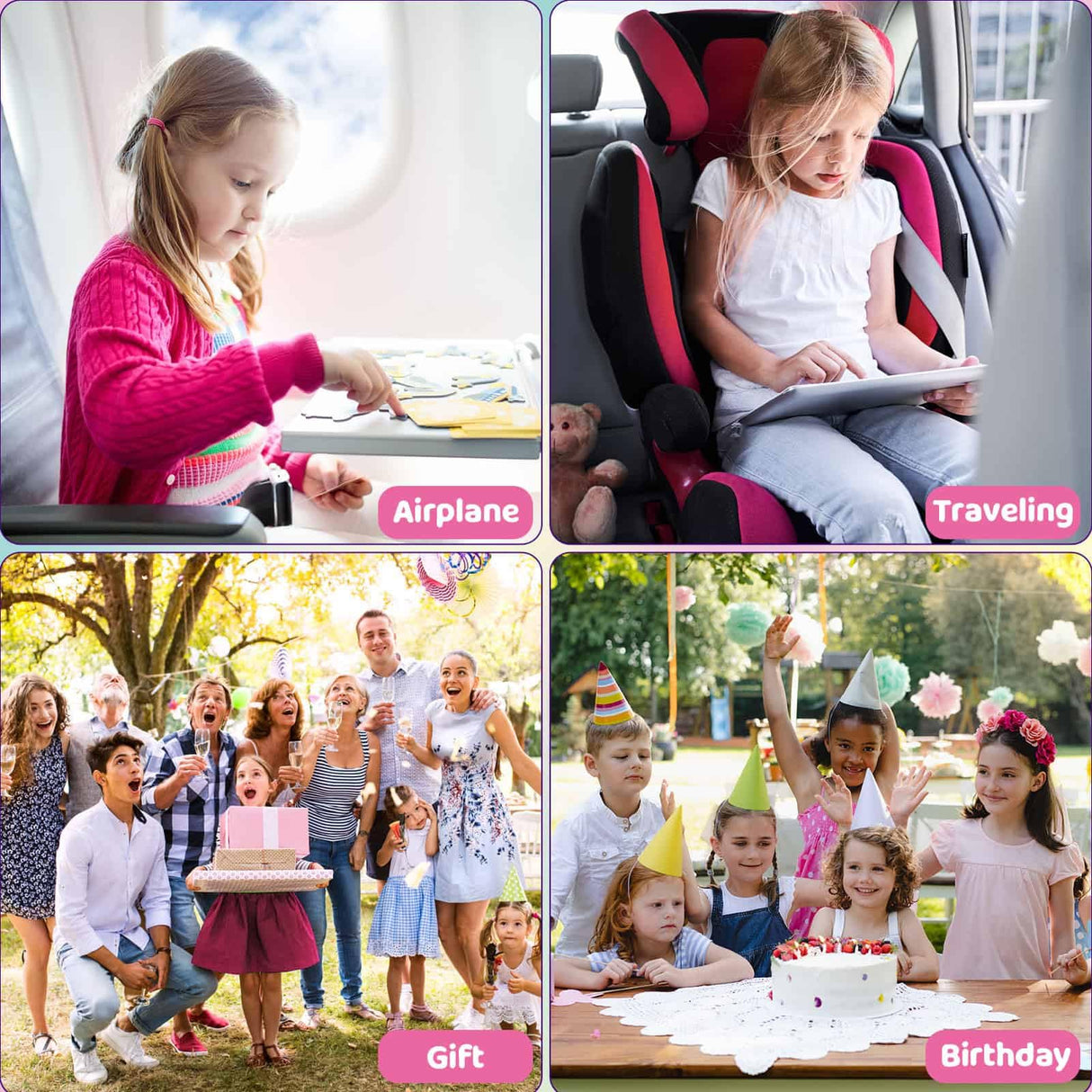 WERNNSAI Dot Stickers Art Craft for Kids Age 4 to 8 - Dot Stickers Art Activity Kit 8 Unicorn Theme with No Mess Stickers Mess Free Painting Craft Kits for Toddlers Girls Preschool Learning WERNNSAI