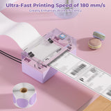 MUNBYN Bluetooth Thermal Label Printer, 130B Wireless 4x6 Shipping Label Printer for Shipping Packages Small Business Office or Home, Compatible with iPhone Android iPad Windows macOS Chrome Etsy eBay MUNBYN