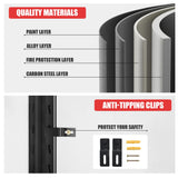 OLLRRACT Heavy Duty Metal Storage Shelf for Garage, 5 Tier Industrial Shelving Unit - Garage Shelving, Utility Shelf, Metal Storage Rack Shelving, Durable Garage Shelf Organizer 18" D x48 W x78 H OLLRRACT