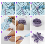 YURROAD 5MM Paper Quilling Kit Quilling Paper and Tools Set with Quilling Slotted Pen Quilling Template Board Quilling Comb Quilling Curling Coach YURROAD