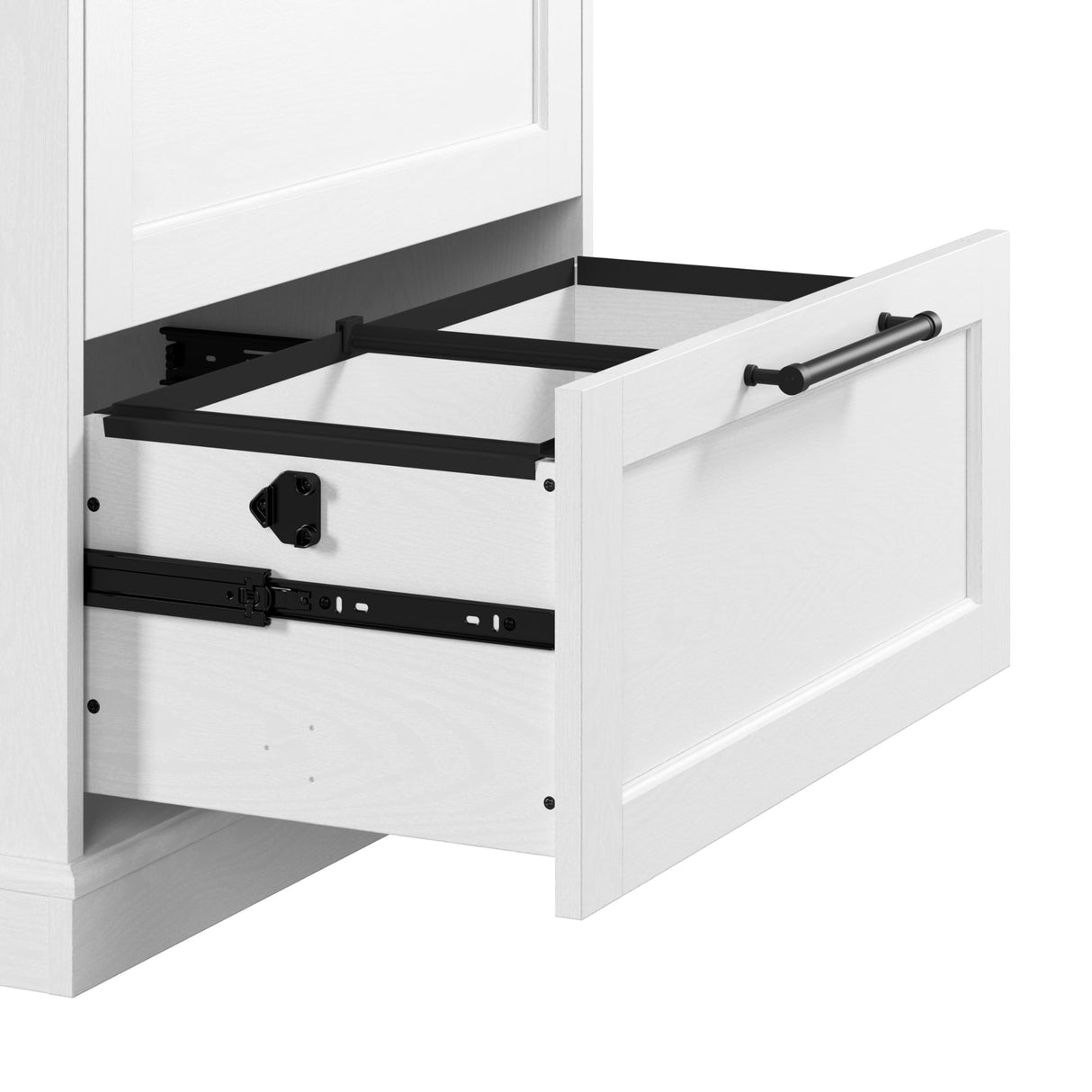 Bush Furniture Westbrook 2 Drawer Lateral File Cabinet in White Ash | Versatile Storage for Home Office and Living Room Bush Business Furniture