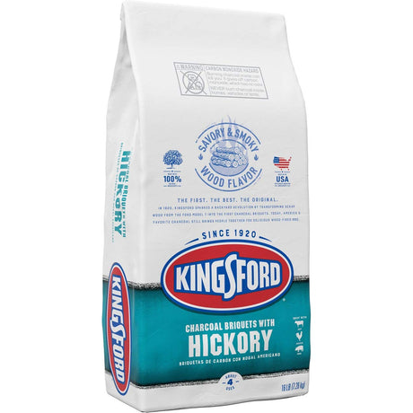 Kingsford Original Charcoal Briquettes with Hickory, BBQ Charcoal for Grilling - 16 Pounds CLOROX