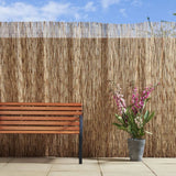 Backyard X-Scapes Natural Reed Fencing Decorative Fence for Backyard Garden Fencing Divider 4 ft H x 8 ft L (4-Pack) Backyard X-Scapes
