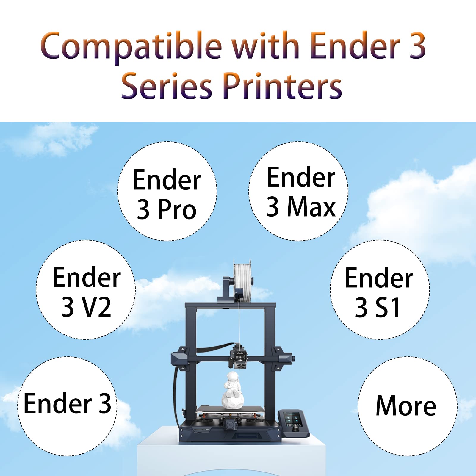 Creality Sprite Direct Drive Extruder Pro Kit, All Metal Extruder Upgrade Kit for Ender 3/Ender 3 v2/Ender 3 Pro/Ender 3 Max 3D Printer,Dual Gear Dual Fan Design,Support BL Touch/CR Touch - WoodArtSupply