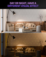 ZenSonic 12 Pack Self-adhesive Sound Proof Foam Panels for Walls 12" X 10" X 0.4" - Hexagon Acoustic Panels with Fiber Optic Starlight, Stylish Soundproof Wall Panels Absorb Noise and Wall Decor White ZenSonic