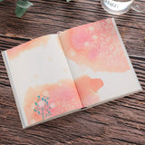 Siixu Colorful Blank Notebook, Unruled Personal Diary Journals to Write in for Women, Hardcover Writing Notepad Gift, Unique Watercolor Design, 192 Pages, 2 Bookmarks, Unlined SIIXU