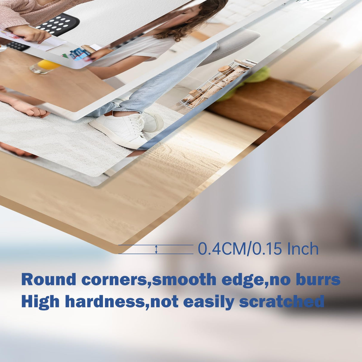 WANZELONYO Sublimation Photo Blanks 8x10 Inch 4 PCS Acrylic Sublimation Plate Plaque Picture Frame for Decoration Bulk WANZELONYO