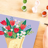 Ravensburger Relax CreArt Tulip Bouquet Paint by Numbers Kit | Perfect DIY Art Gift for Adults, Stress Relief, and Creative Hobby Ravensburger