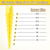 Gulfmew 10 Pcs Wood Anchor, Stripped Screw Hole Repair Kit for Wood, Wall, Door, Wall Anchor, Fixing Stripped Screw Holes, Fits Wood Screws Sizes #2 - WoodArtSupply