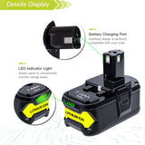 DTK Battery Replacement for Ryobi 18V Battery One Plus P102 P103 P104 P105 P107 P108 P109 P190 P122 18V Lithium ONE+ Batteries Replacement 7.0Ah 2Packs DTK