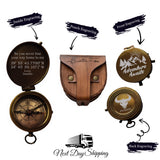 Custom Engraved Working Compass, Personalized Compass, Baptism Compass, First Communion Gift, Groomsmen Gift, Wedding Gift, Hiking Gift,Corporate Gift, Engraved Gift,Baptism Gift Personalized Keepsake Inspire Shopping