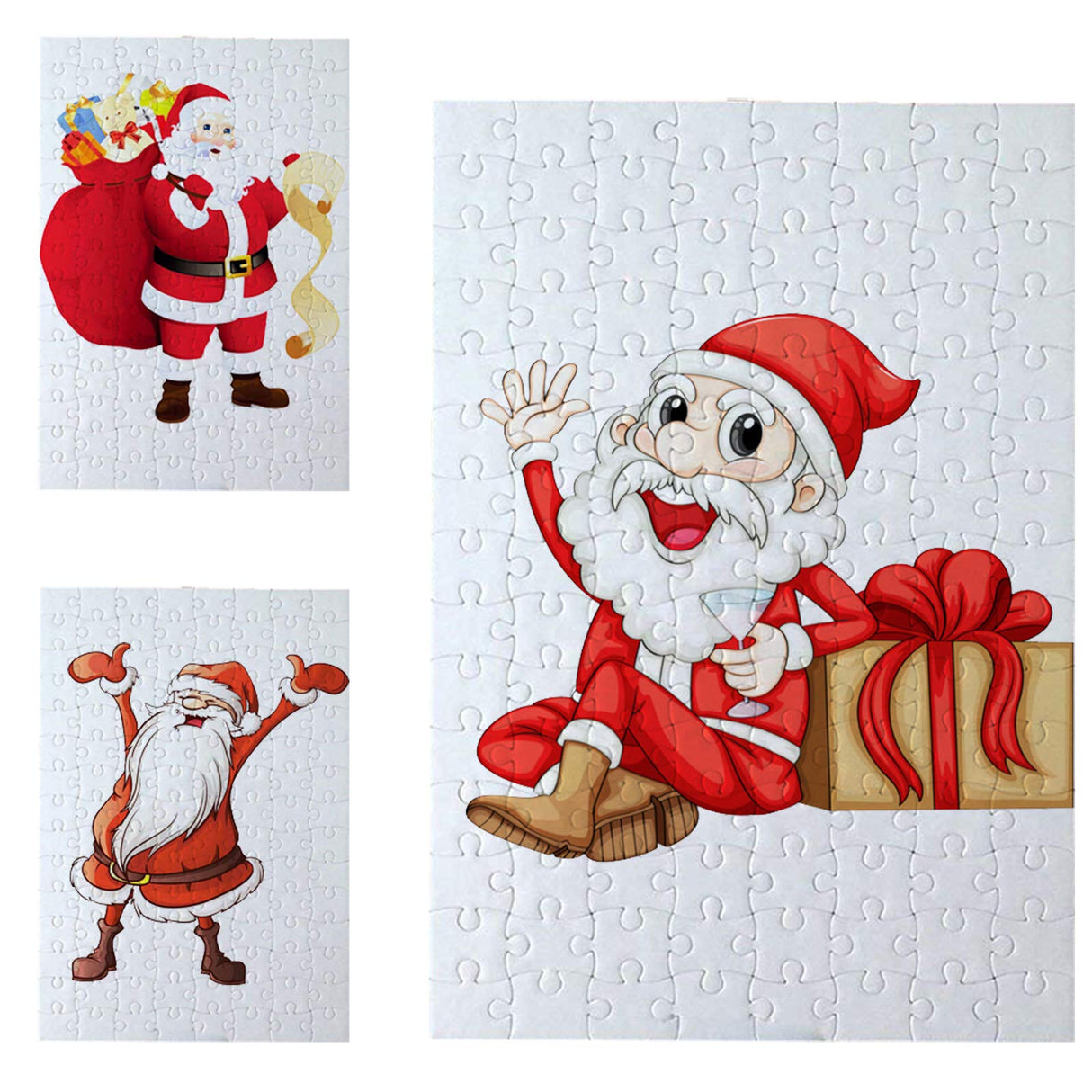 10 Sets Blank Sublimation A5 Jigsaw Puzzle with 48 Pieces DIY Heat Press Transfer Crafts A5 Thermal Transfer Puzzle Wholesale DIY Thermal Transfer Pearl Puzzle Blank Puzzle Thermal Transfer Supplies MS WGO