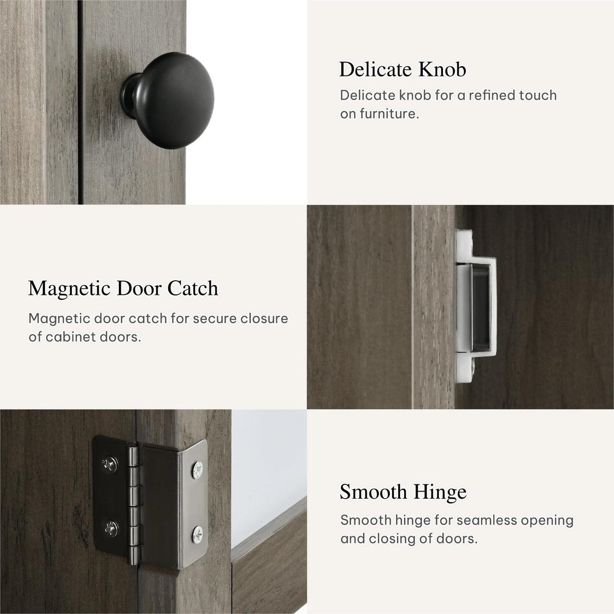 YITAHOME Bathroom Cabinet, Medicine Cabinet Organizer, Wall-Mounted Storage Cabinet with Large Mirror, Wall Cabinet with Adjustable Shelf, Medicine Cabinet for Bathroom and Laundry Room, Grey YITAHOME