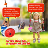 Ninja Warrior Obstacle Course for Kids-Playground Fitness Equipment Ninja Slackline with Multiple Accessories for Kids,Contain Swings,Rope ladders,Rings,Ninja Couse for Kids Outside (2x56ft) Perantlb