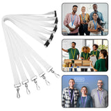 Yeaqee Pack of 30 Sublimation Lanyards Blank Breakaway Lanyard with Detachable Buckle White Heat Transfer Lanyards for Custom Lanyard Personalized Lanyards Bulk Yeaqee