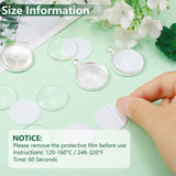 120 Pieces Sublimation Pendant Trays Set Sublimation Pendant Blanks Includes 30 Round Bezel Blank Trays 30 Transparent Glass Cabochons 30 Round Aluminum Sheets 30 Adhesive Sheets for Jewelry Making Hicarer