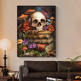 xcemhil Halloween Paint by Numbers Kit for Adults, Book Painting by Numbers, Adult Paint by Number Kits Suitable for Gifts and Interior Decor 16x20 Inch xcemhil