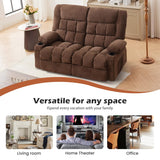 MAHOMICO Recliner Loveseat with Cup Holders for Living Room Love Seat Manual Oversized Recliner with Ergonomic, Side Pocket for Adult MAHOMICO