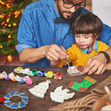 Christmas Crafts for Kids - DIY Christmas Tree Decorations Resin Ornaments Kits (Includes Paints Brushes) - Stocking Stuffers DIY Xmas Ornaments for KidsToddlers Girls Boys Ages 3-5 4-8 8-12 ORIENTAL CHERRY