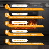 FUNKOCO Fireplace TV Stand for TVs Up to 65”, Farmhouse 59" Barn Door Fireplace Entertainment Center with 2 Storage Cabinets & 2 Opened Shelves for Living Room(Gray) FUNKOCO