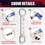 wesleydrill Rivet Gun Adapter Kit,Professional Riveting Insert Nut Hand Tool Kit,2.4/3.2/4.0/4.8mm Diameter Rivet Head, Aluminum Housing, Fit for Cordless Drill,Sheet Metal Work wesleydrill