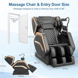 NAGLIFOR Massage Chair Full Body, Zero Gravity Massage Chair 2025 for Back Fatigue with 10 Fixed Rollers, Airbags, Phone Controller, Heating, Bluetooth Speaker, Nightlights for Living Room, Bedroom NAGLIFOR