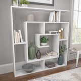 Ada Home Décor Briscoe Bookcase, 49'' x 51'' x 8.5'', White Ada Home Decor