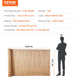 VEVOR Natural Reed Fencing, 4 ft x 16.4 ft, Reed Screen Curtain Balcony Reed Fence Roll for Outdoor Backyard Patio, Decorative Fence for Backyard Garden Fencing Divider, Privacy Screen Panel, Natural VEVOR