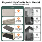 IWDOO 30 Cu.Ft Outdoor Storage Shed, Multi-Purpose Weather-Resistant Utility Shed for Garbage Cans, Lawn Mower, Garden Tools, Waterproof Resin Horizontal Cabinet with Pad-Lockable Doors (Khaki) IWDOO