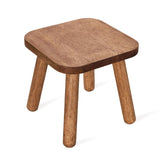 JUJIAFU Solid Wood Stool Wooden Step Stool for Adults Small Wooden Stool Square Stool Sitting Stool Legs Detachable for Kitchen Bathroom Living Room (9.32High) JUJIAFU