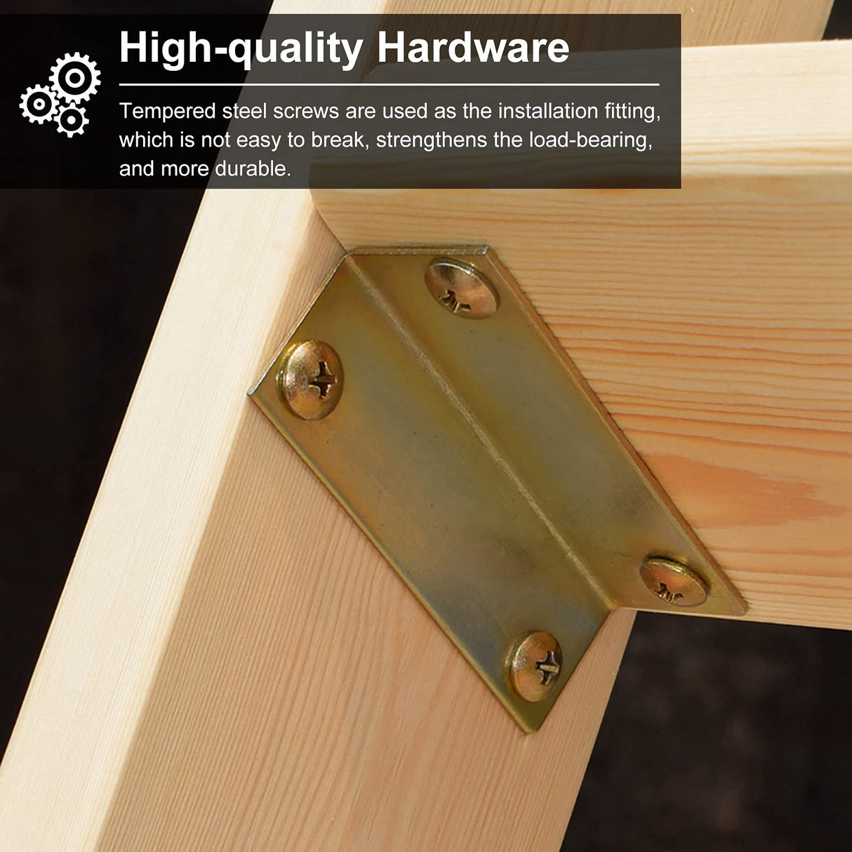 Bunk Bed Ladder 5 Step Wooden Bunk Bed Ladder 150cm (59") - Heavy Duty RV Loft Stair Hanging Ladder with Hook Bracket & Non-Slip Feet, Load 150 Kg / 330lbs HWLL