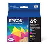EPSON 69 DURABrite Ultra Ink Black & Color Combo Pack For CX-6000, CX-7000F, CX-7400, CX-8400, CX-9400, CX-9475, NX-400, NX-415, NX-510, NX-515, WF-1100, WF-600, WF-610 and other select models Epson