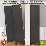 erosoei Metal Pantry Storage Cabinet, Kitchen Storage Cabinets with Adjustable Feet and Shelves, Pantry Cabinet for Kitchen, Living Room, Laundry Room and Dinning Room erosoei