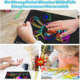Smasiagon Scratch Paper Art Set for Kids: 2 Pack Scratch Off Arts Crafts Graduation Gifts for Kids Ages 3-12 Girls Boys Students Teens School Classroom Prizes Birthday Party Favor Games DIY Activity Smasiagon