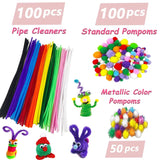 3000Pcs Arts and Crafts Supplies for Kids Crafts for Girls 8-12 Craft Kit with Pipe Cleaners Beads Crafts for Kids DIY School Supplies Set Crafting Box for Girls Boys Age 4-6, 6-8, 8-12 years Gifts VLUSSO