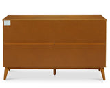 Camaflexi Mid-Century Solid Wood Dresser / 6 Drawers/Castanho Finish Camaflexi