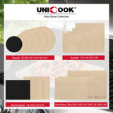 Unicook Pizza Stone for Oven and Grill, 15 Inch Large Baking Stone, Heavy Duty Cordierite Bread Pizza Pan, Thermal Shock Resistant Cooking Stone for Pizza, Bread, Cookie and More Unicook
