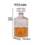 1PCS 33.8 oz Diamond Decanter Whiskey Decanter Crystal Whiskey Bottle – For Whiskey, Bourbon, Scotch and Spirits XXYXXY