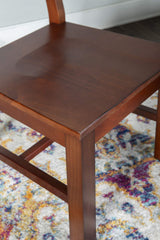 Linon Home Decor Titian Chair, Antique Tobacco Finish, 17.32"w x 21.54"d x 37.56"h Linon