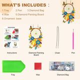 geesfayan Hanging Diamond Art Kits,Diamond Painting Suncatchers, DIY Gem Art Craft Painting Kit, Home and Garden Decor(Dream Catcher) geesfayan