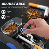 NEWTRY Cigarette Rolling Machine, Automatic Roller, Electric Mini Tobacco Injector(Blue) NEWTRY