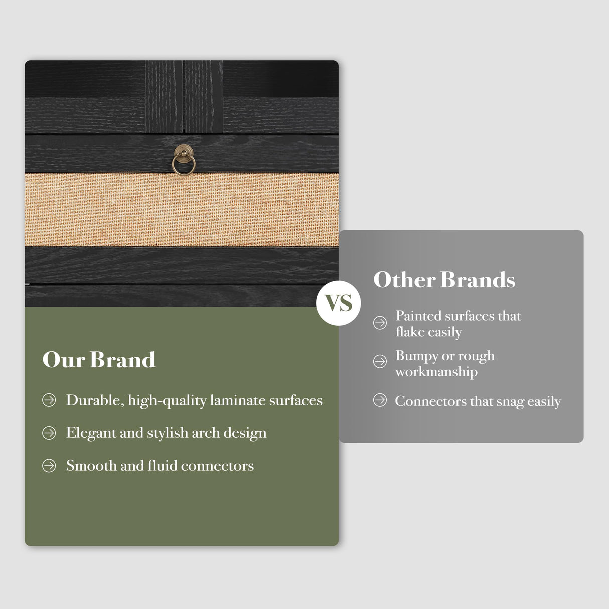 CHYMSUN 71” Tall Arched Kitchen Pantry Cabinet, Modern Farmhouse Hutch Storage Cabinets with Large Drawer and Glass Doors for Kitchen, Dining Room, Living Room, Black CHYMSUN