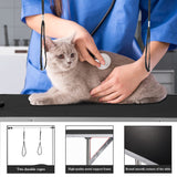 SoarFlash Pet Dog Grooming Table Foldable,Heavy Duty Foldable Pet Grooming Table with Arm & Noose & Mesh Tray, Maximum Capacity Up to 330lbs, 36inch, Black SoarFlash