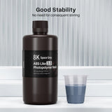 ELEGOO Upgraded 8K ABS-Like 3.0 Resin, High Toughness, Fast Curing 405nm LCD UV-Curing Resin for 8K/12K/14K MSLA/DLP/LCD 3D Printers - Space Grey 2000g ELEGOO