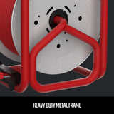 CRAFTSMAN 50 Ft. Contractor Edition Retractable Extension Cord Reel With 4 Outlets & Heavy Duty 12AWG SJTW Cable CRAFTSMAN