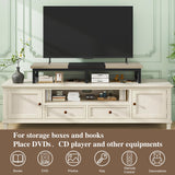 IBUYKE 45" Large TV Riser for 32-60 inch TV,Tabletop Short TV Stand with Storage and Steel Legs,Dual Screen Office Desk,Stand Riser,TV Riser Stand for Home,Bedroom,Living Room,Greige Black TVT002YB IBUYKE