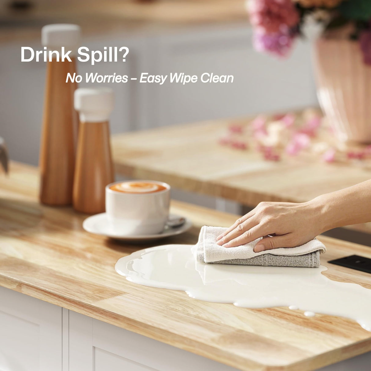 HOMCOM Rolling Kitchen Island with Power Outlet and Drop Leaf, 53" Island Table with Wood Top, 3 Drawers, Adjustable Shelf, Spice & Towel Rack, Kitchen Cart on Wheels, White HOMCOM