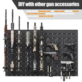 SORQINOTER Gun Racks for Wall, Heavy-Duty Aluminium Slatwall Panels Gun Wall Mount Storage, 10 Pieces Panels SORQINOTER
