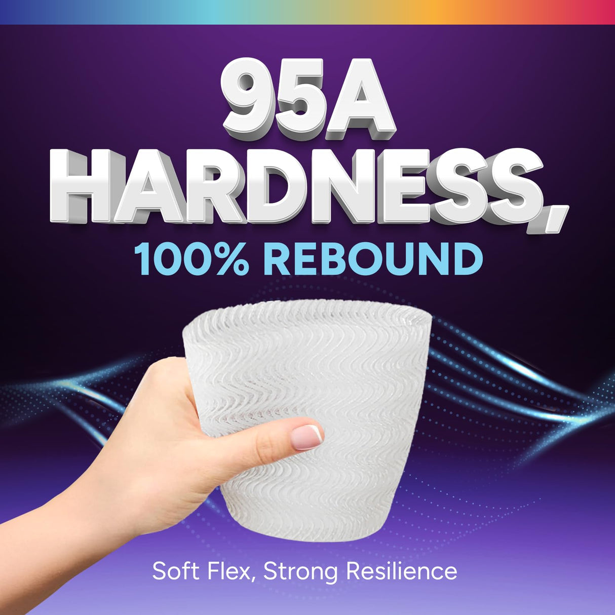 OVERTURE TPU High Speed Filament 1.75mm Flexible Roll, 95A Soft 3D Printer Filament, 2kg Spool (4.4 lbs), Fit Most FDM Printer (HS TPU 2kg Black 1-Pack) OVERTURE